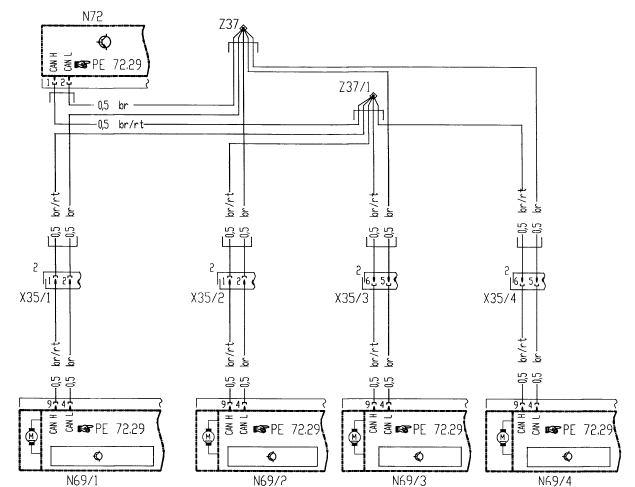 Bus CAN habitacle (PE00.19-P-2300-GC)