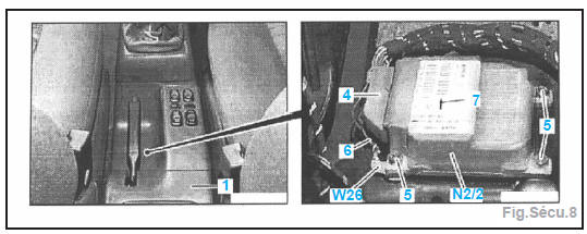 Calculateur airbag/rétracteur de ceinture