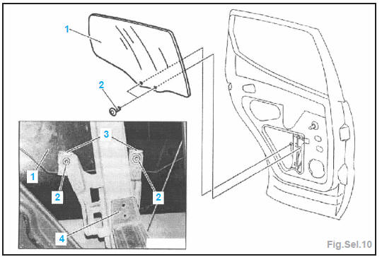 Glace mobile de porte AR