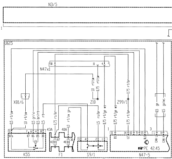 Système d’injection d’essence et d’allumage MSM (PE07.53-P-2000-GE)(1)