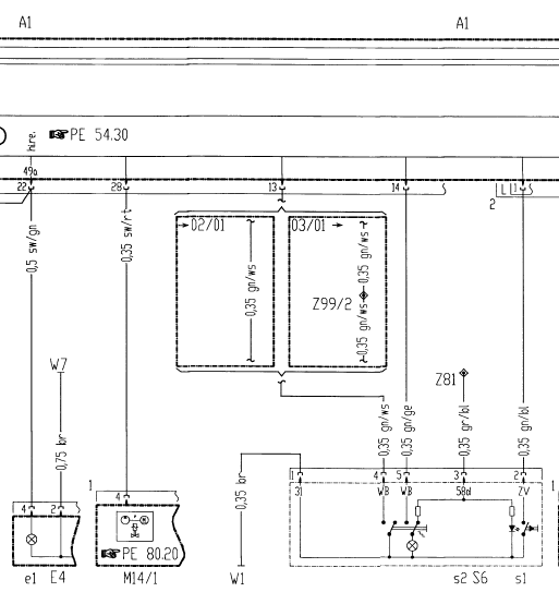 Indicateurs de direction, feux de détresse (PE82.10-P-2200-GC)(2)