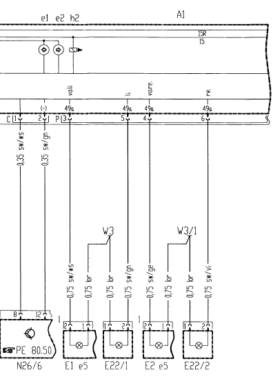 Indicateurs de direction, feux de détresse (PE82.10-P-2200-GC)(3)