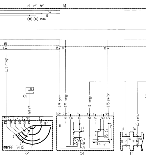 Combiné d’instruments (KI) / afficheurs /dispositifs d’avertissement (PE54.30-P-2000-GC)(4)