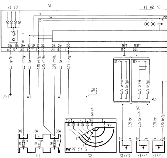 Verrouillage centralisé (ZV) (PE80.20-P-2000-GC)(1)