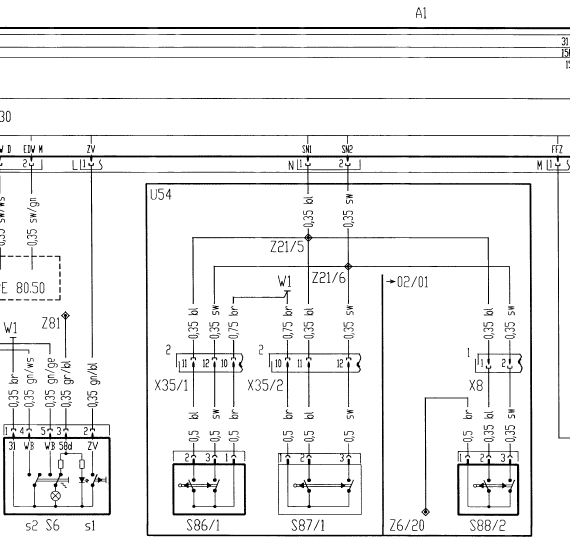 Verrouillage centralisé (ZV) (PE80.20-P-2000-GC)(3)